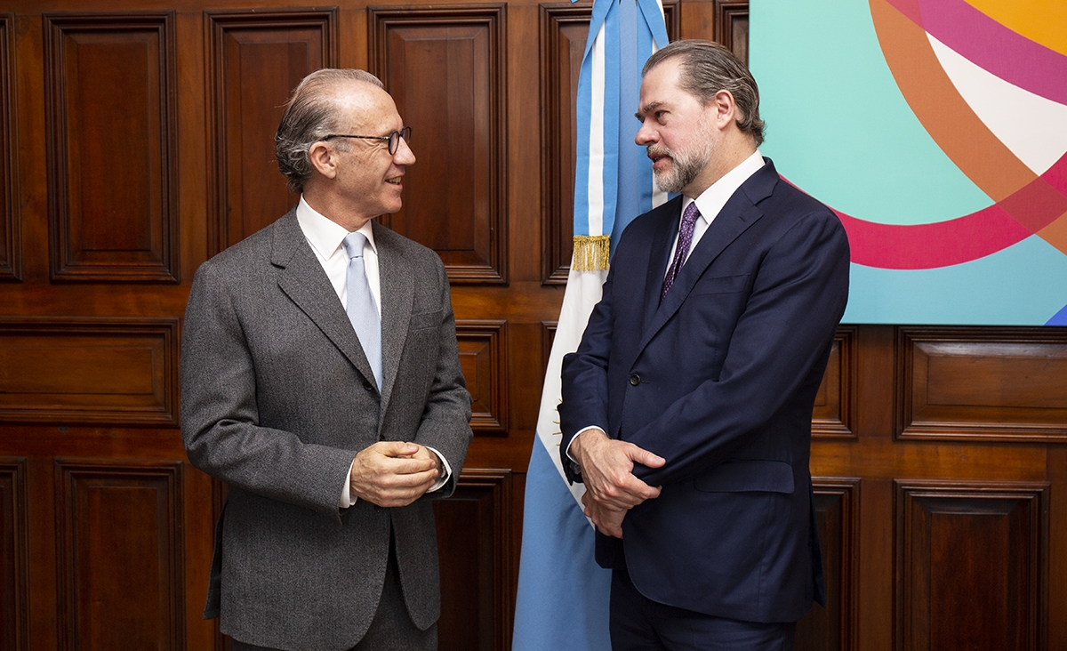 Visita del presidente del Supremo Tribunal Federal de Brasil